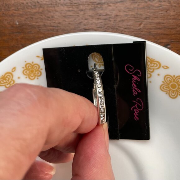 Bundle 3 for $12.  Shiela Rose Silver Hoops - Picture 2 of 2